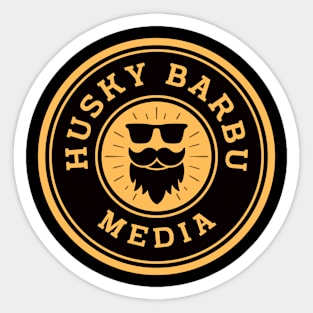 New Husky Barbu Media Logo Sticker